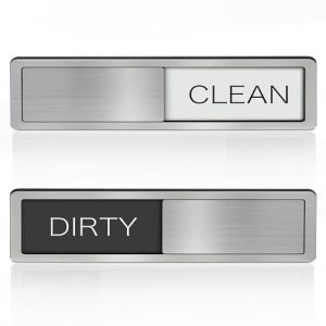 Stainless Steel Clean Dirty Dishwasher Magnet