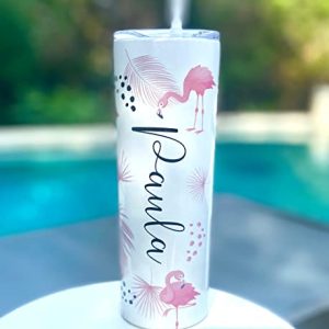 Personalized 20oz Flamingo Insulated Tumbler
