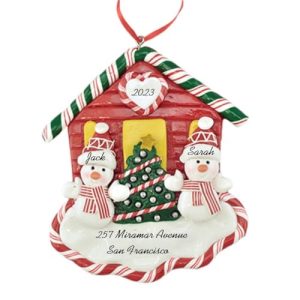 Personalized 2024 New Home Christmas Ornament for Couples