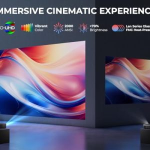 ELEPHAS Smart 4K Projector – Netflix, Dolby Audio, HDR 10+