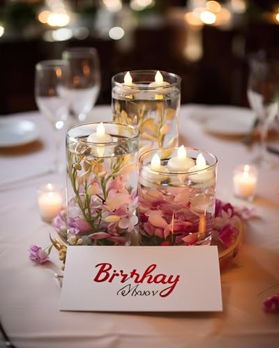 24-Pack Homemory Flameless Floating LED Candles - Warm White - Image 3