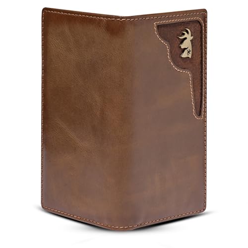Men's Deer Ornament Long Bifold Leather Rodeo Wallet - Image 7