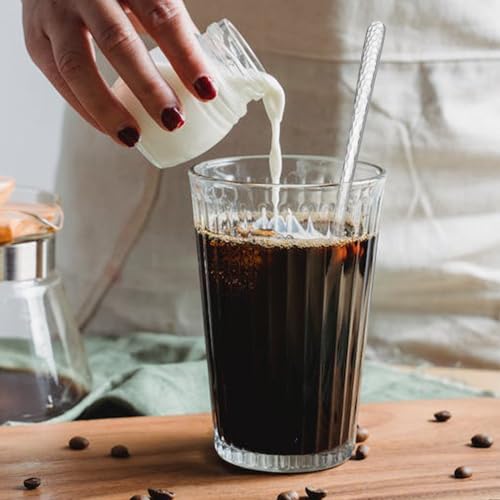 8.4" Hammered Long Handle Stainless Steel Spoons, Set of 6 - Image 9