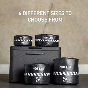 Elite Sports Heavy-Duty Workout Sandbag – 3 Pack Black