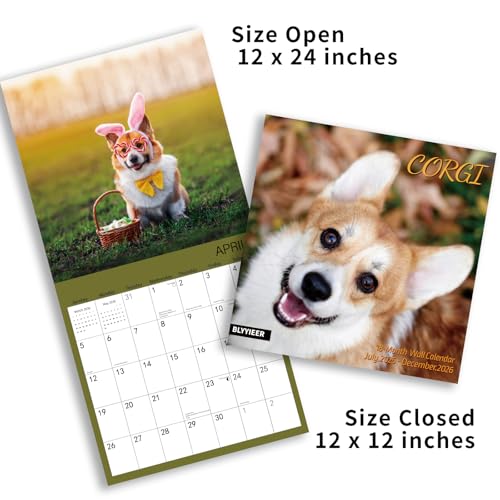 Corgi 2026 Wall Calendar - Family Planner for Dog Lovers - Image 5