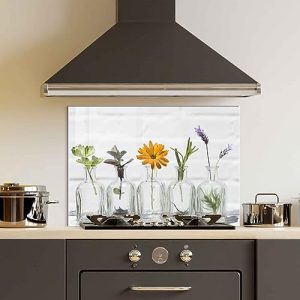 Tempered Glass Kitchen Backsplash & Multi-Use Cover (39×20″)