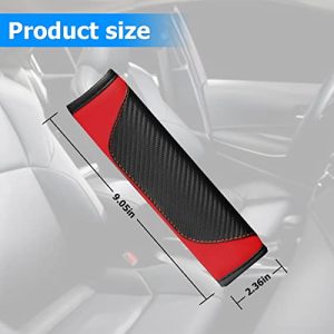 Carbon Fiber Seatbelt Shoulder Covers – 2PCS Breathable