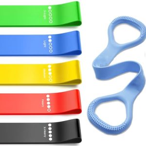 ZiYun 6-Pack Elastic Resistance Bands for Training
