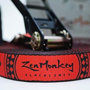 ZenMonkey Slackline Kit – 60ft with Training Line