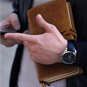 Wanderings Refillable Leather Travelers Notebook – Pockets