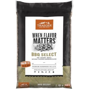 Traeger Grills 100% All-Natural Wood BBQ Pellets – 30 lb Bag