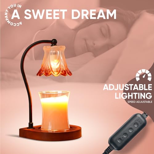 Dimmable Candle Warmer Lamp with Timer - Elegant Home Decor - Image 3