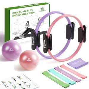 GIFNOL Pilates Kit: Dual Rings, Balls & Resistance Bands