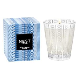NEST Blue Cypress & Snow Classic Candle – 8.1 oz, 60-Hr Burn