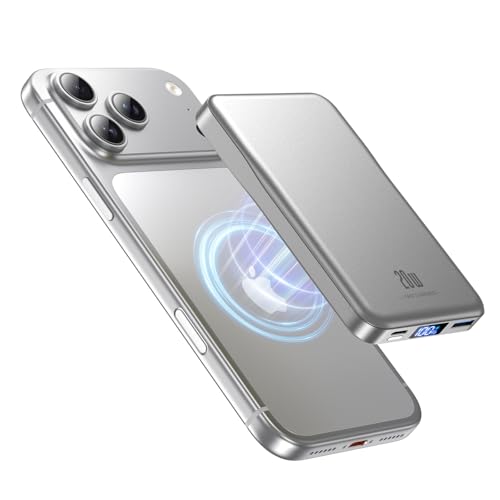 Magnetic 10000mAh Power Bank: 20W Fast MagSafe Charger