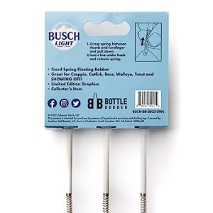 Busch Light Beer Bottle Fishing Bobbers 3-Pack – Novelty Gift