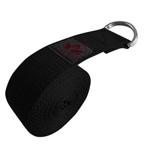 Clever Yoga 8ft Strap – Leg Stretching & Therapy Black