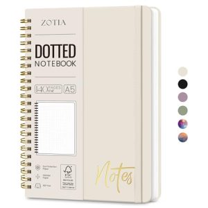 ZOTIA A5 Spiral Dotted Journal for Women – Work & School