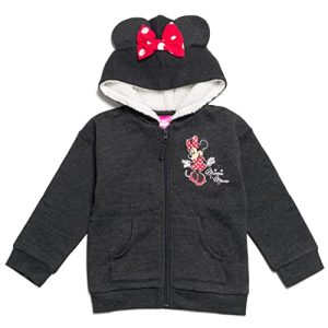 Disney Minnie Mouse Kids’ Fleece Zip-Up Hoodie 7-8