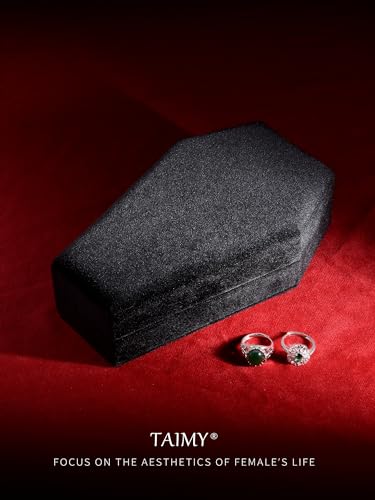 TAIMY Mini Coffin Jewelry Box - Velvet Organizer - Image 5