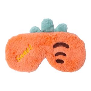 Cute Carrot Plush Sleep Mask for Girls & Women – Travel Fun