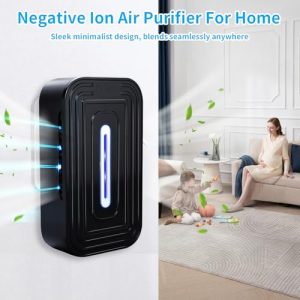 2-Pack Ionic Air Purifier – 8-Emitter Negative Ion Cleaner