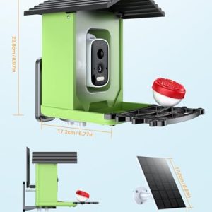 OPOWO Smart Solar Bird Feeder Camera 2K HD AI