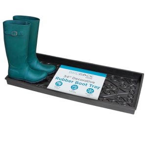 BIRDROCK HOME 34″ Rubber Boot Tray – Waterproof Indoor/Outdoor