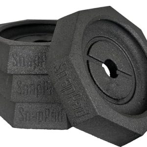 SnapPad Prime 4-Pack RV Leveling Blocks – 10″ Round Jack