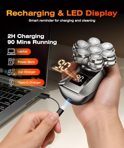 Head Shavers for Bald Men - 7D Electric Razor - Image 5