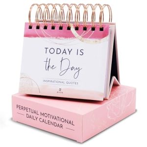 RYVE Daily Motivational Flip Calendar for Women’s Desk