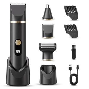 Tiovara IPX7 Waterproof Body & Beard Trimmer for Men