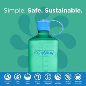 Nalgene Sustain 32oz Narrow Mouth Water Bottle – Pastel Green