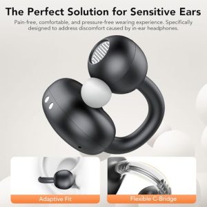 Achifine Open Ear Clip-on Earbuds: IP68, 48H