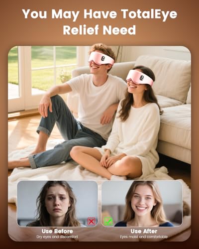 Pink Cordless Heated Eye Mask: Dry Eye & Sleep Relief - Image 5