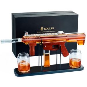 Kollea Gun Whiskey Decanter Set | Bullet Shot Glass Gift