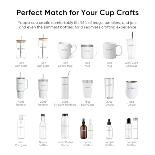 YOPPIX Silicone Cup Cradle for Tumbler Crafting - Image 5