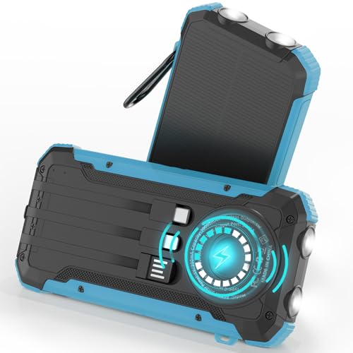 ERRBBIC 20000mAh Solar Power Bank: Outdoor Wireless Charger