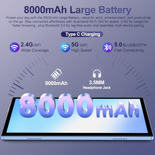 Android 15 Tablet with Keyboard & Gemini AI | 10" HD Display - Image 7