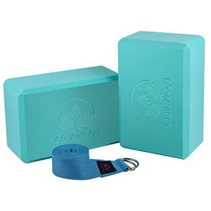 Clever Yoga Blocks & Strap Set – Sweat Repelling Foam