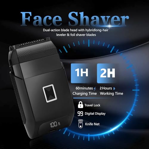 Soonsell 4-in-1 Waterproof Men's Grooming Kit & Ball Shaver - Image 4