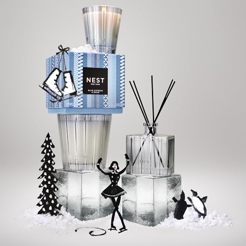NEST Blue Cypress & Snow Classic Candle - 8.1 oz, 60-Hr Burn - Image 4