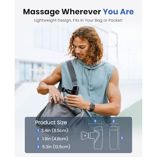 BOB & BRAD M7 Plus Mini Massage Gun with Heat - Deep Tissue - Image 9