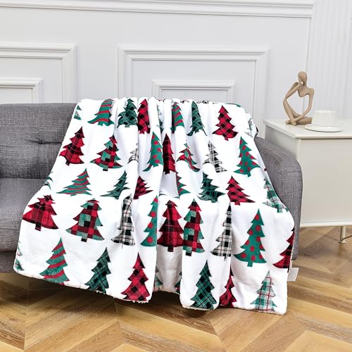 Elegant Comfort Reversible Flannel Fleece Christmas Throw - Image 4
