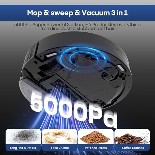 AZQQ LiDAR Robot Vacuum & Mop - 5000Pa Suction, Self-Empty - Image 3