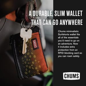 Chums Surfshorts Wallet – RFID Blocking, Slim & Water Resistant