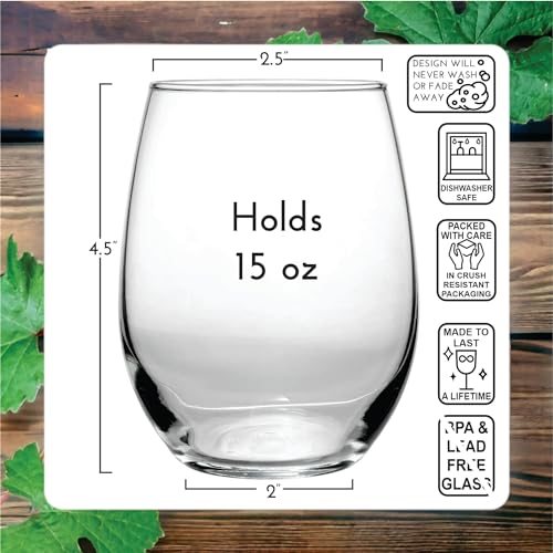 "I Tink I Need a Drink" Tinkerbell 15oz Wine Glass - Image 3