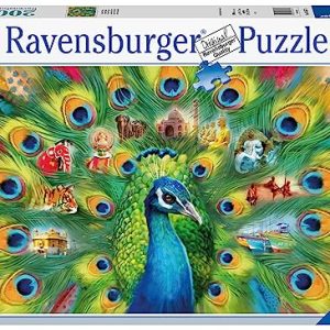 Land of The Peacock 2000-Piece Jigsaw Puzzle for Adults