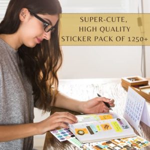 Aesthetic Gold Foil Planner Stickers – 1250+ Designs