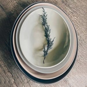 Mora Ceramic Large Oval Serving Platters – Set of 2